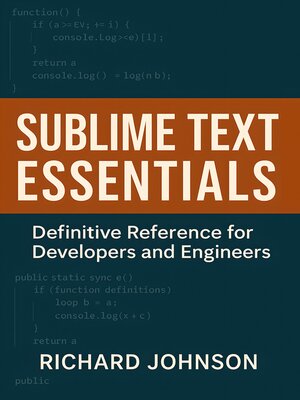 cover image of Sublime Text Essentials